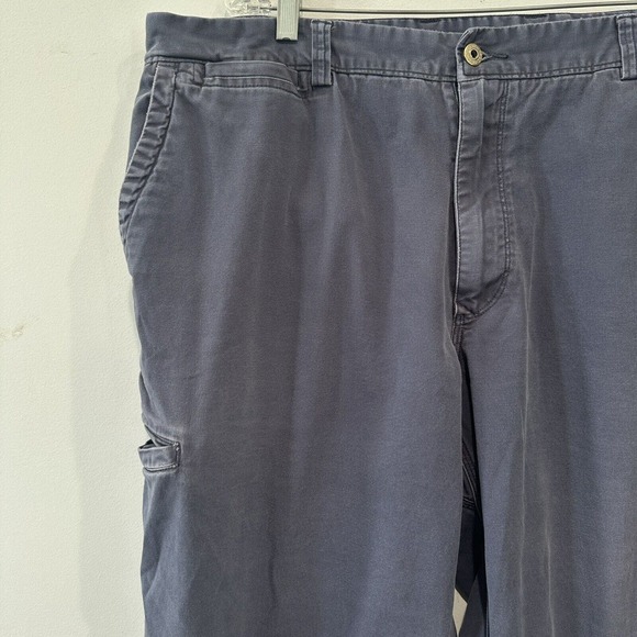 Duluth Trading Flex Ballroom Khakis Mens 40x30 Blue Canvas Pants Workwear - Picture 3 of 10